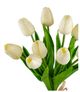 A & B Home White D5.5x13" Faux Tulip-1