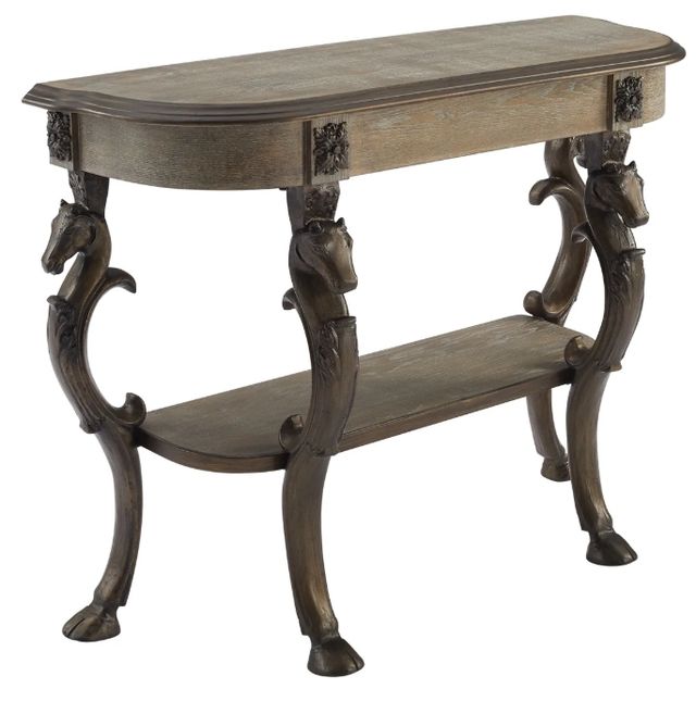 Powell® Flicka Pewter Console Table-0