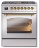 Ilve® Nostalgie II Series 30" Stainless Steel Pro Style Dual Fuel Range-4