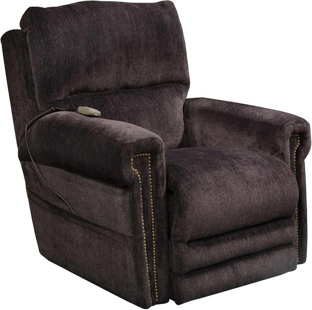 Catnapper® Warner Slate Power Lay Flat Recliner with Power Headrest and Lumbar-0