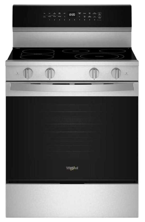 Whirlpool® 30" Fingerprint Resistant Stainless Steel Freestanding Electric Range -0
