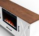 Legends Home Real Cozy Liberty Bourbon/Jasmine White 64" Fireplace Console-3