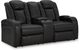 Signature Design by Ashley® Caveman Den Midnight Power Reclining Loveseat with Console-0