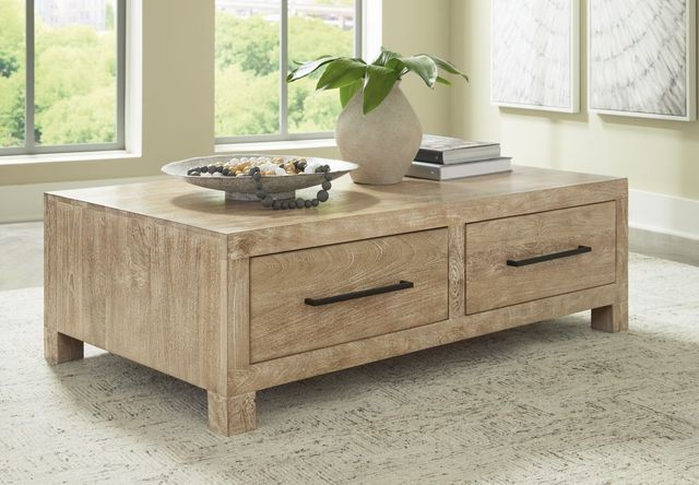 Signature Design by Ashley® Belenburg Natural Coffee Table-4