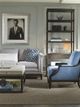 Vanguard® Furniture Michael Weiss Wayland Jacob Platinum/Langdon Square Ottoman-2