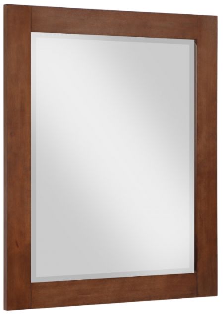 Meridian Furniture Monad Walnut 30" Mirror-1