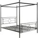 Mazin Furniture Hosta Queen Canopy Bed-0