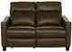 La-Z-Boy® Quinault Olive Leather Power Reclining Loveseat with Headrest-1