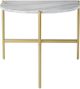 Signature Design by Ashley® Wynora White Marble Chairside End Table with Gold Legs -2