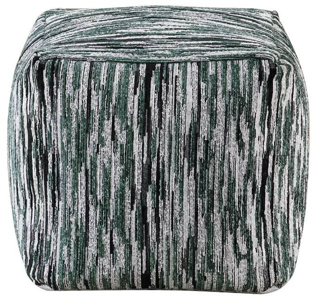 Homelegance® Easley Black/Gray/White Square Pouf-2
