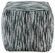 Homelegance® Easley Black/Gray/White Square Pouf-2
