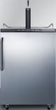 Summit® 5.6 Cu. Ft. Stainless Steel Beer Cooler/Kegerator-0