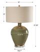 Uttermost® Elva Emerald Green Table Lamp-2