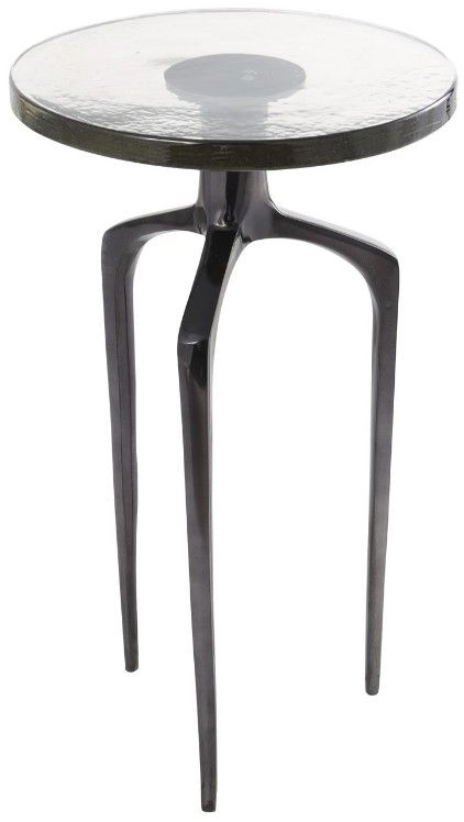 Deco Marche Black/Clear Accent Table-1