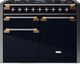 AGA™ Elise Series 48" Gloss Black Pro Style Dual Fuel Range-0