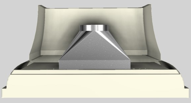 Vent-A-Hood® Designer Series 60" Biscuit Wall Mounted Range Hood-3