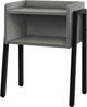 Monarch Specialties Inc. Grey 23"H with Black Metal Accent Table-0