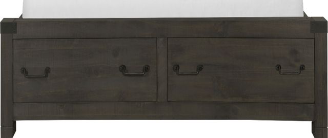 Magnussen Home® Abington Weathered Charcoal King Panel Storage Bed-3