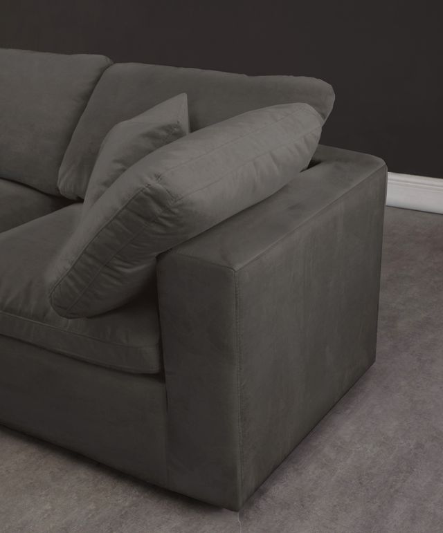 Meridian Furniture Cozy Grey Velvet 119" Cloud Modular Sofa-2