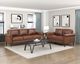 Homelegance® Hector Chocolate Loveseat-1