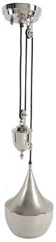 A & B Home Silver Pendant Lamp-0
