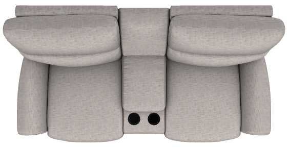 La-Z-Boy® Robin Smoke Power Reclining Loveseat with Console, Headrest, and Lumbar-4