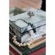 A & B Home Black/White 8" Marbled Jewelry Case-3