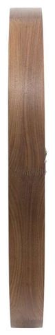 A & B Home Black Walnut Round Wall Mirror-2