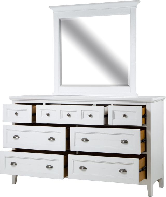 Magnussen Home® Heron Cove Chalk White/Dovetail Grey Landscape Mirror-1