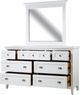 Magnussen Home® Heron Cove Chalk White/Dovetail Grey Landscape Mirror-1