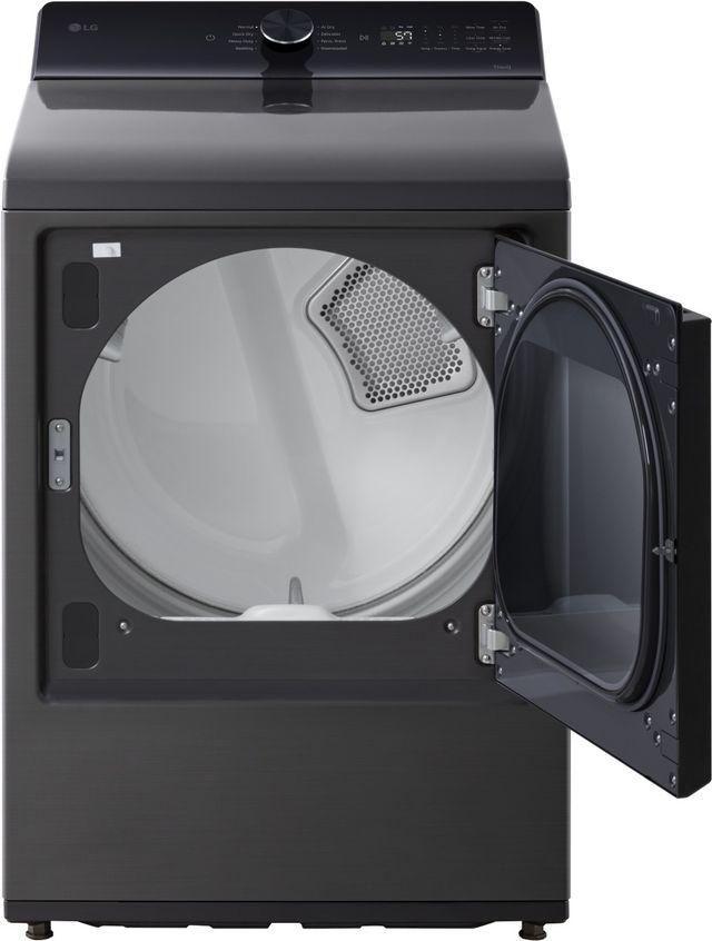 LG 7.3 Cu. Ft. Platinum Black Front Load Electric Dryer -1