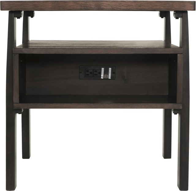 Signature Design by Ashley® Vailbry Brown End Table with USB Ports-1