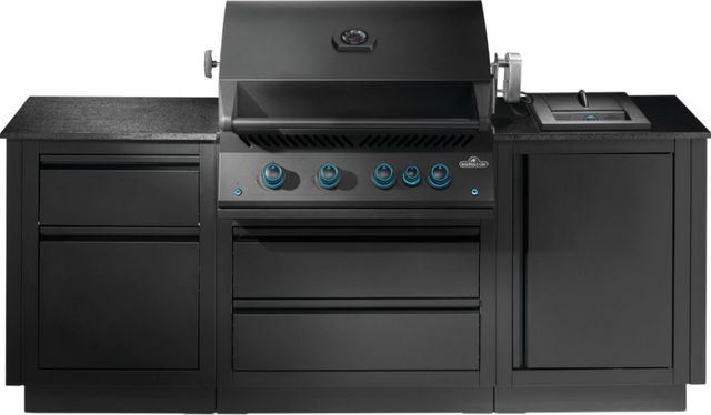 Napoleon OASIS™ 300 700 Series 112" Matte Black Outdoor Kitchen Kit