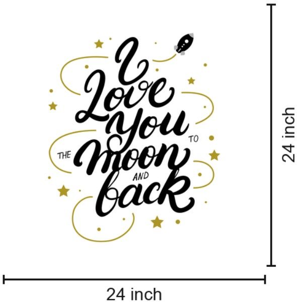Classy Living Stellar Love Typography Wall Art-2