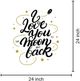 Classy Living Stellar Love Typography Wall Art-2
