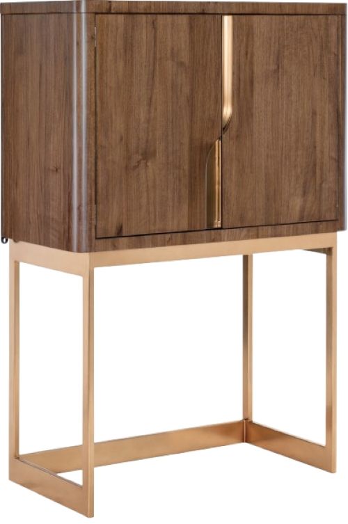 Hooker® Furniture Eleana Light Caramel/Sunlit Bronze Dining Bar on Stand-0