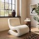 TOV Furniture Senna Cream Corduroy Oversized Accent Chair-1