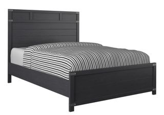 Bernards Fairborne Black Queen Panel Bed