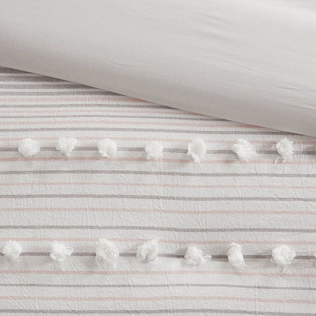 Olliix by Urban Habitat Elisa 3 Piece Cotton Blush King/California King Comforter Mini Set-1