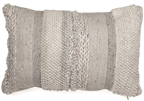 Signature Design by Ashley® Standon Gray/White Throw Pillow-0