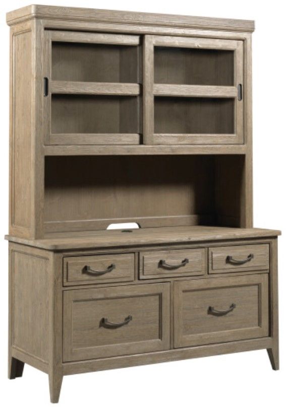 Kincaid® Urban Cottage Brown Barlow Office Credenza/Hutch-0