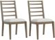 Riverside Furniture Pasadena 2-Piece Casual Taupe/White Ladderback Dining Side Chair Set-0