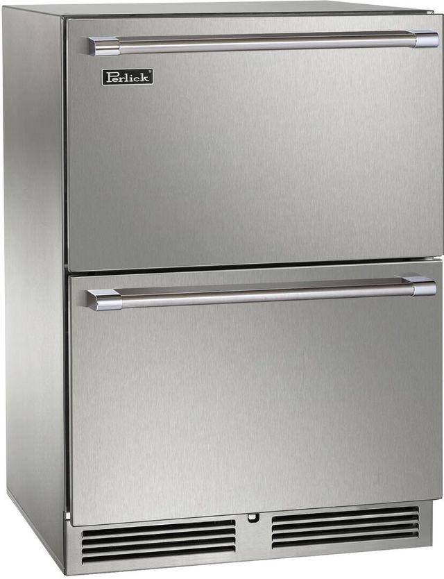 Perlick® Signature Series 5.2 Cu. Ft. Stainless Steel Outdoor Under The Counter Refrigerator -0