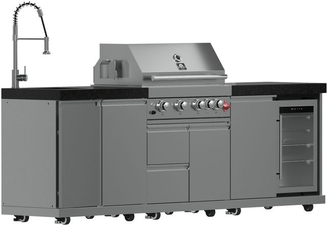 FORNO® Bulnes Series Alta Qualita Black Outdoor Kitchen Kits-1
