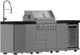 FORNO® Bulnes Series Alta Qualita Black Outdoor Kitchen Kits-1