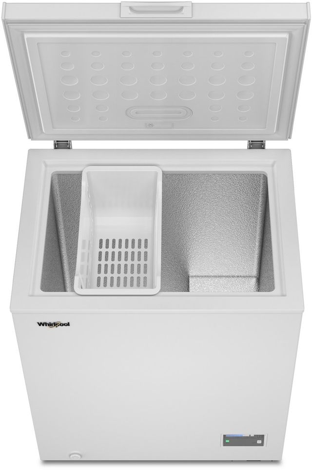 Whirlpool® 28" 5 Cu. Ft. White Chest Freezer-1