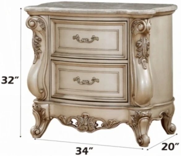 ACME Furniture Gorsedd Golden Ivory Nightstand-2