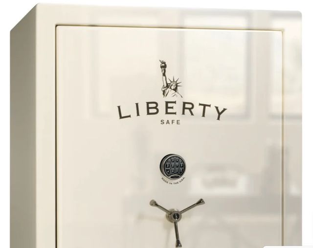 Liberty Safe Colonial Extreme White Gloss Black Chrome 50 Electronic Gun Safe-2