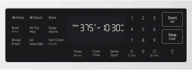 Samsung Bespoke 30" White Glass Smart Slide-In Gas Range with True Convection-4