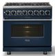 Viking® 7 Series 36" Slate Blue Pro Style Dual Fuel Range-3